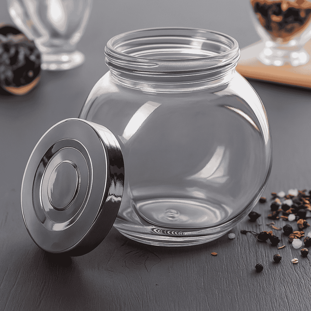 Baleiro Em Vidro Com Tampa 100Ml Chazak