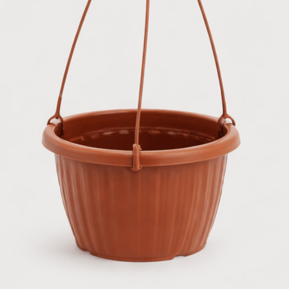 Vaso Redondo Canelado Cerâmico Com Alça 3L Ercaplast
