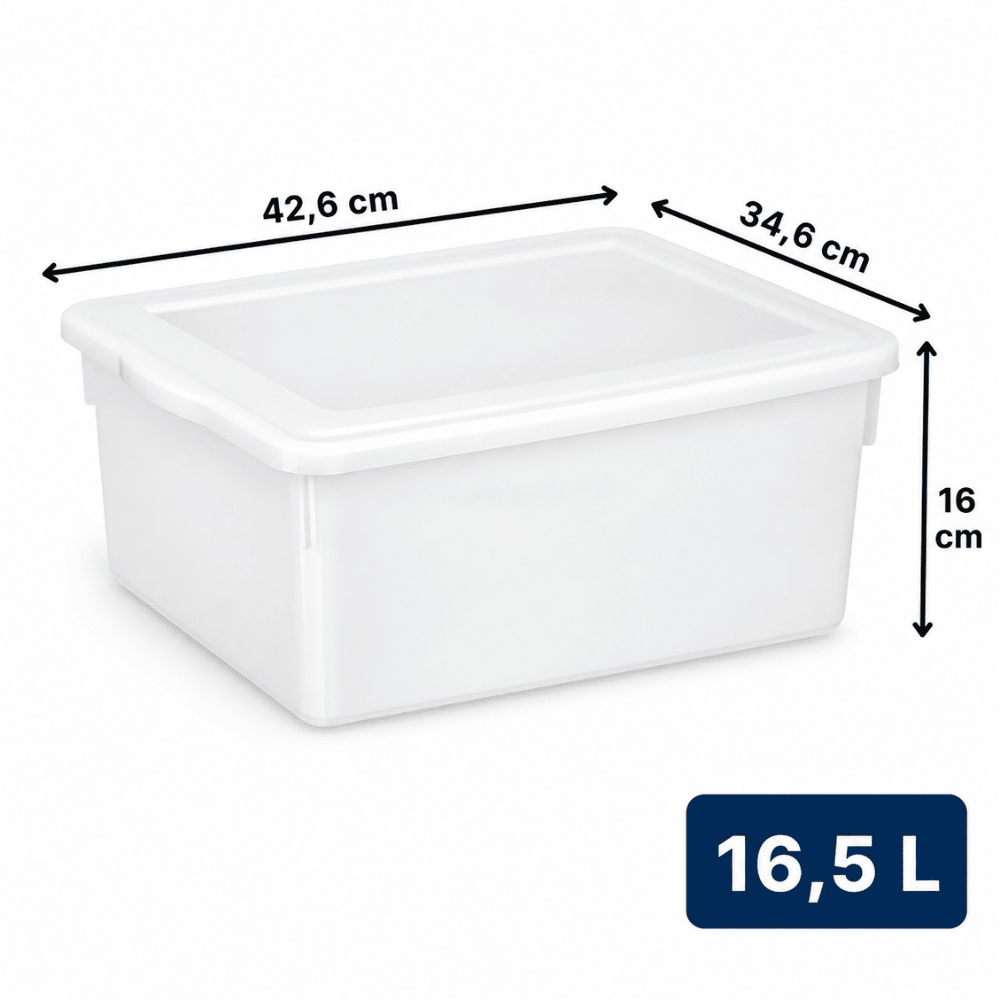 Caixa Biopratika c/Tampa 16,5L Pleion