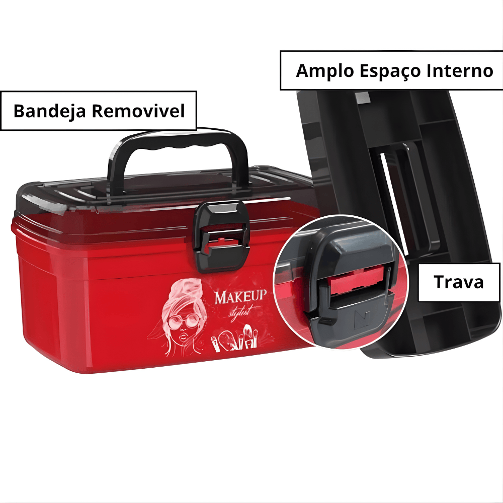 Fresqueira Media C/Bandeja 2,8L Vermelha