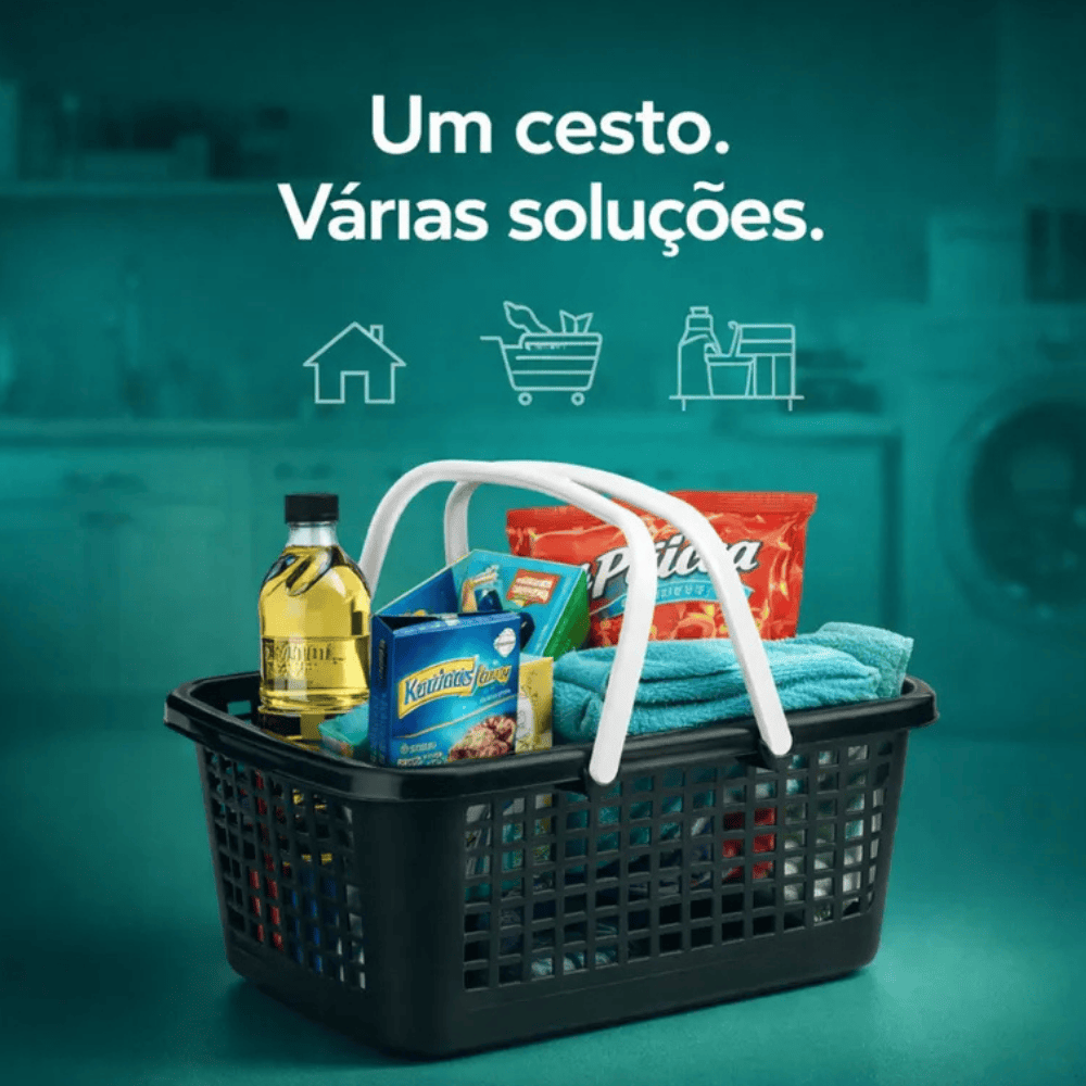 Cesto Grande Preto C/Alca Nitron