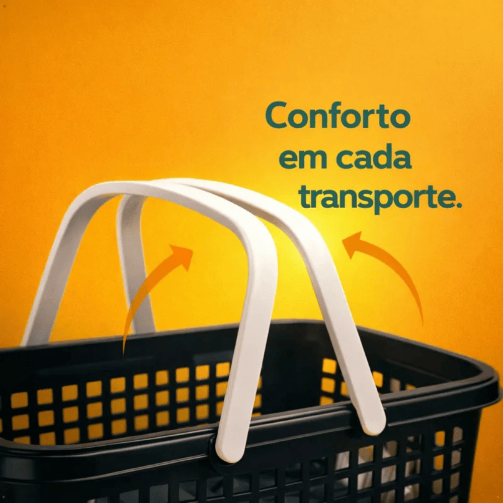 Cesto Grande Preto C/Alca Nitron