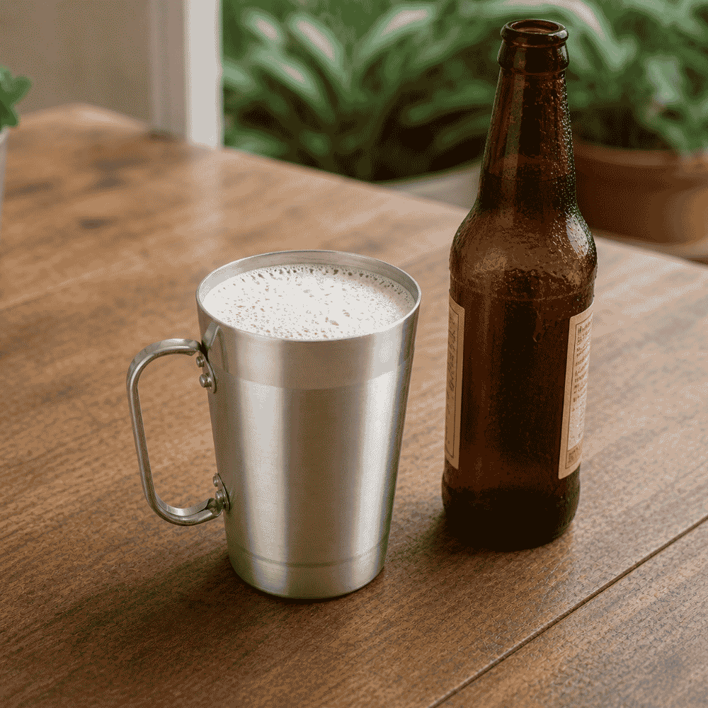 Caneca para Chopp Alumínio Lixado Erca