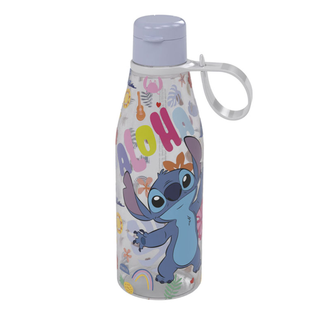 Garrafa Abre Facil Stitch 530Ml Plasutil