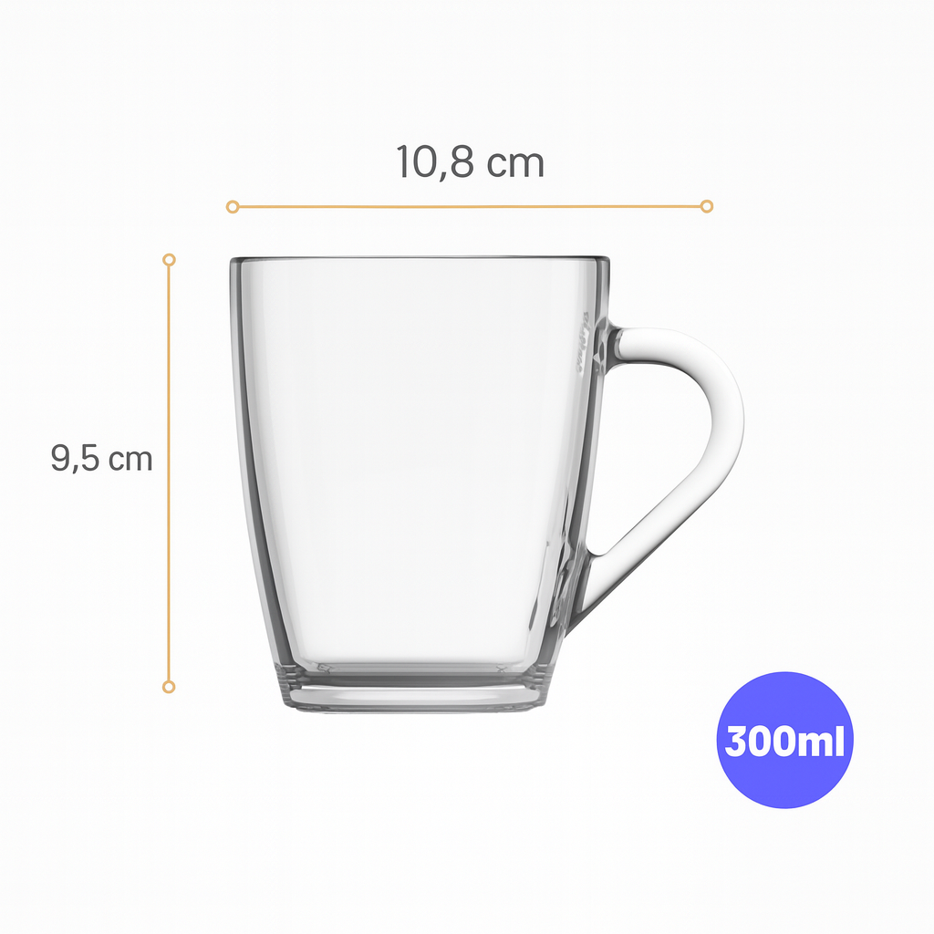 Caneca Quadre 300Ml Nadir