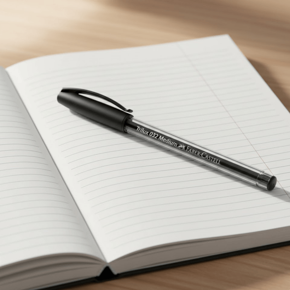 Caneta Esf Trilux Md Pt Faber Castell