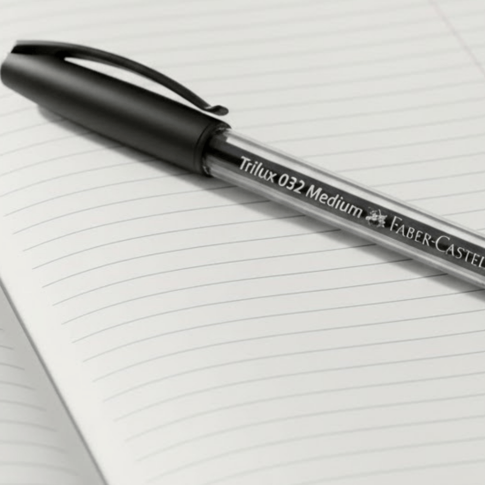Caneta Esf Trilux Md Pt Faber Castell