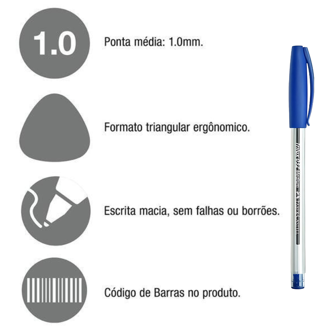 Caneta Esf Trilux Media Az Faber