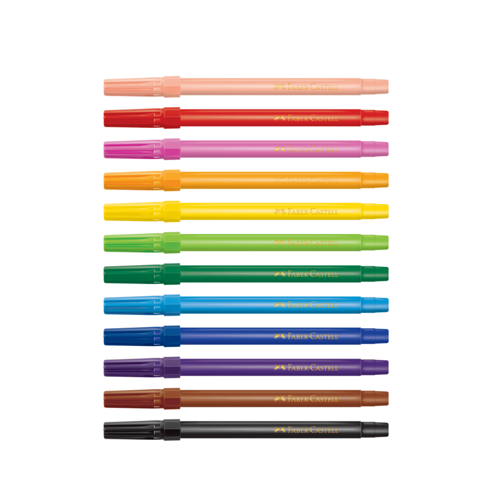 Canetinha 12 Cores Faber-Castell