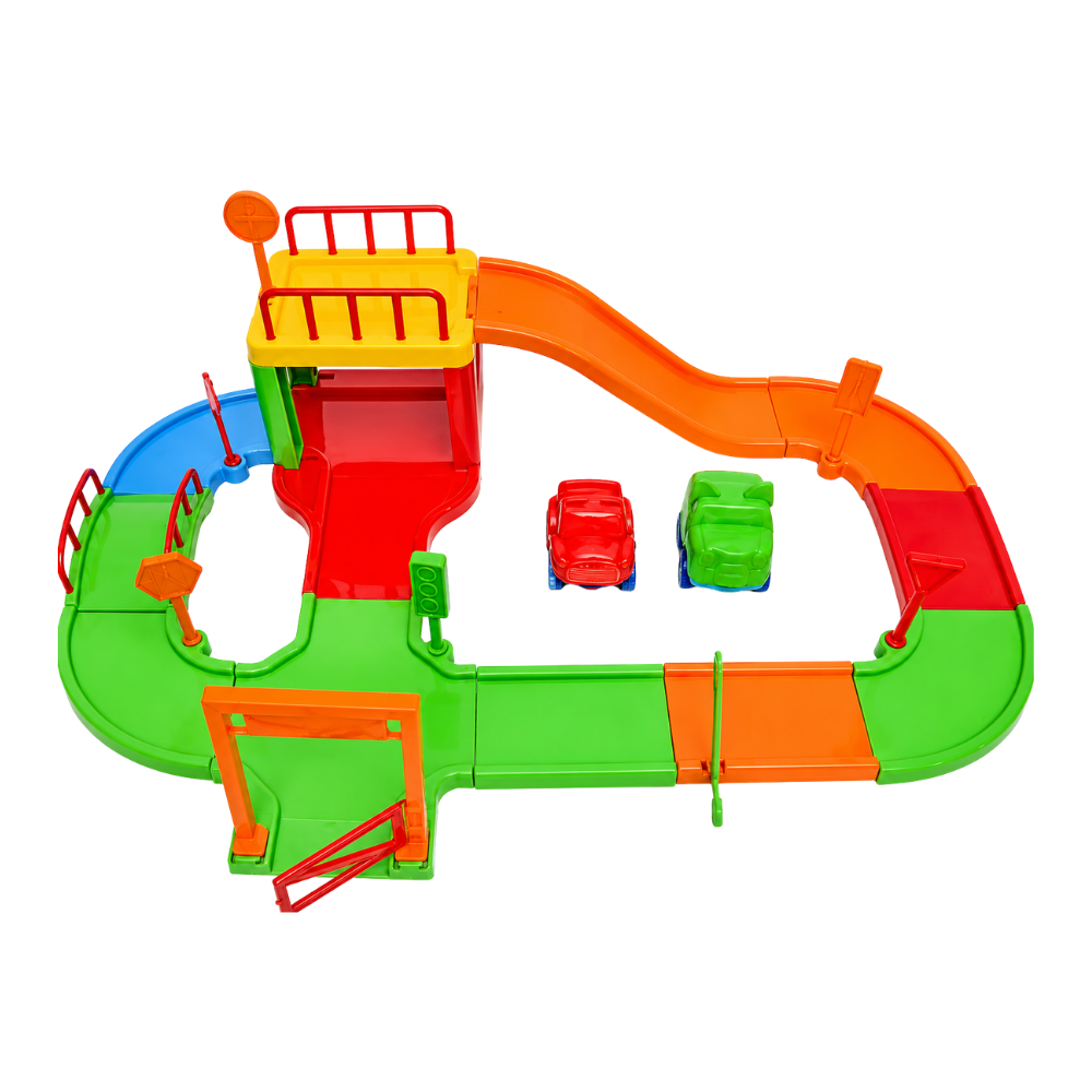 Pista Baby Animal com 2 Carrinhos Divplast