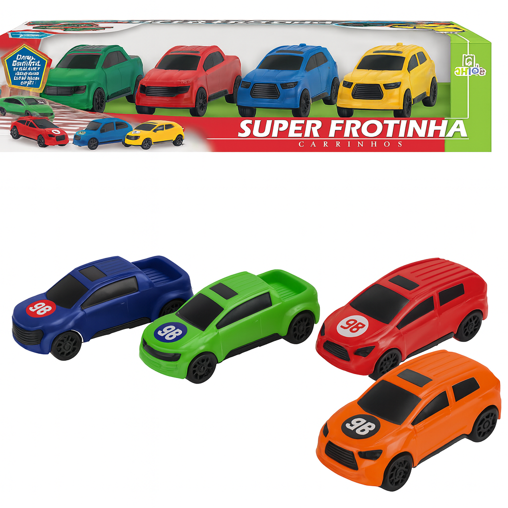 Carrinho Com 4 Peças Divplast