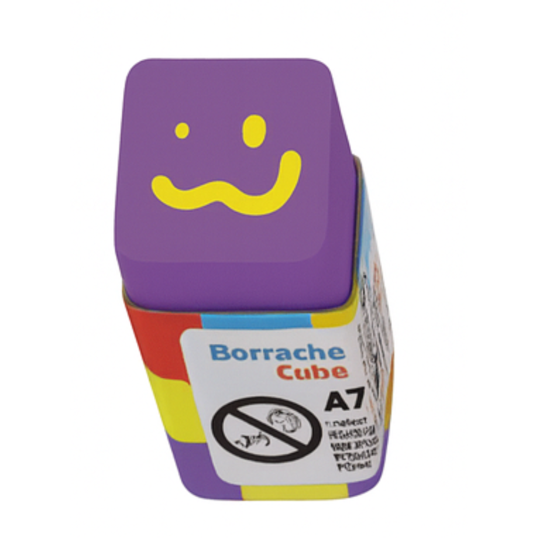 Borracha Cubo Decorada Joy Leo E Leo