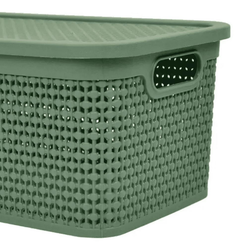 Caixa Rattan 2,5lt Verde Rischioto