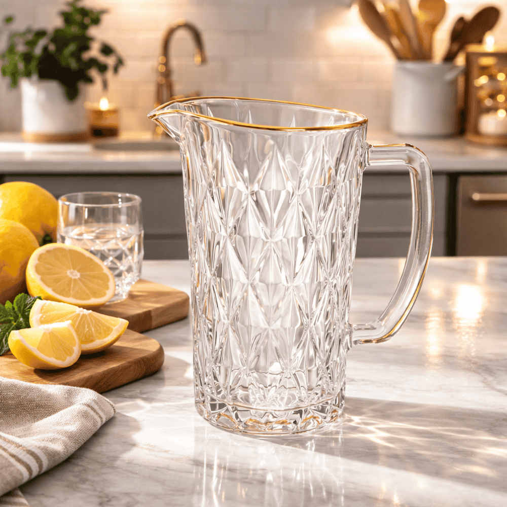 Jarra De Vidro Diamond 1 Litro Coliseu