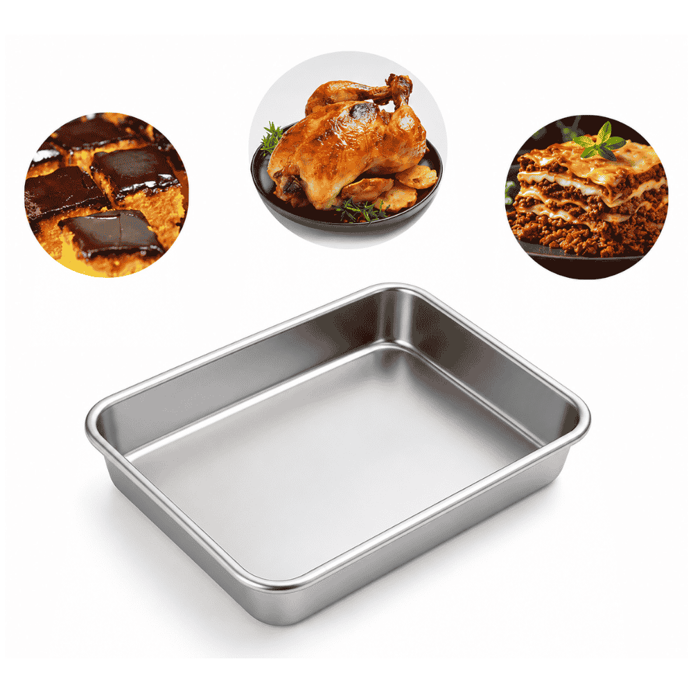 Assadeira Retangular Alta 28x18,5x5cm 2,5L Nigro