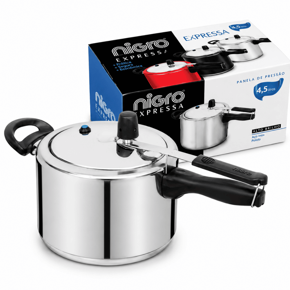Panela de Pressão Expressa 4,5L Polida Nigro