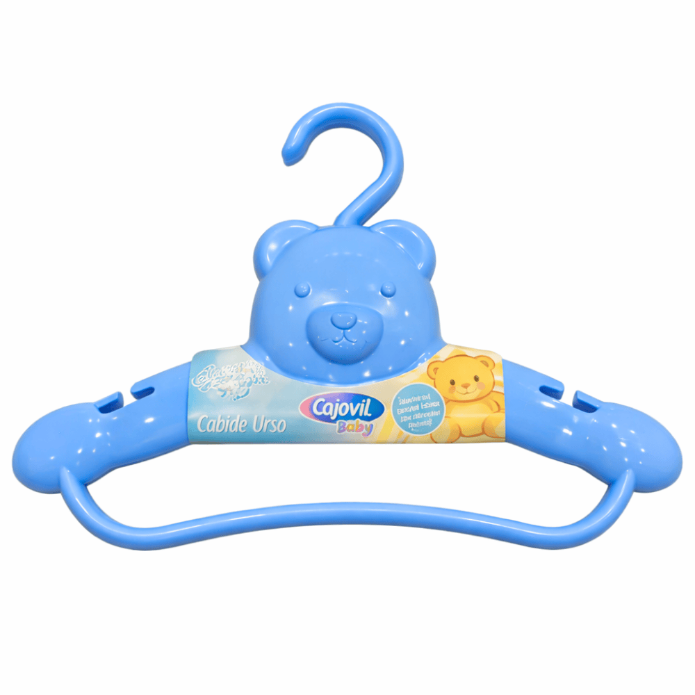 Cabide Urso 2 Peças Azul Cajovil
