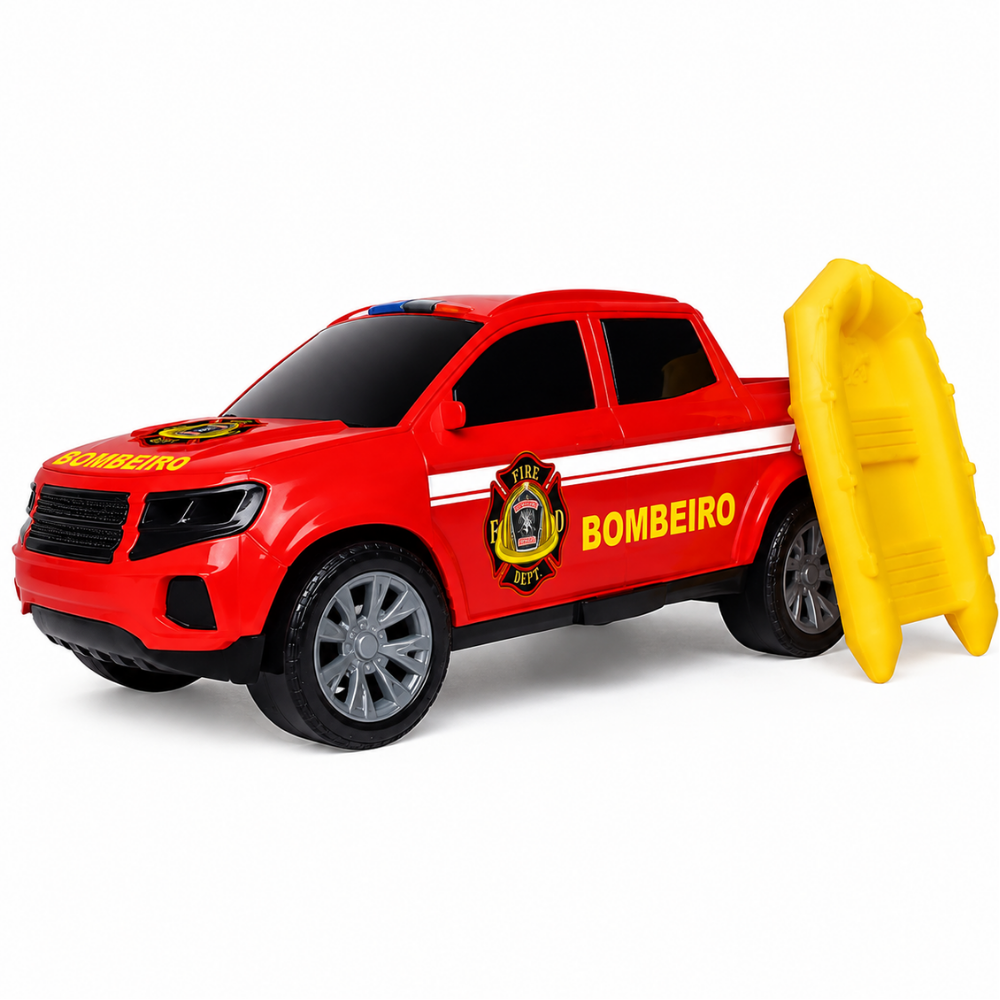Kit Resgate Bombeiro Samba Toys