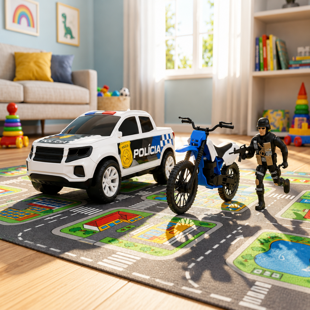 Kit Força Tarefa Polícia Samba Toys