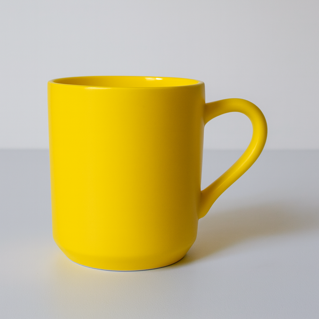 Xicara Cafe Canequinha 60Ml Lisa Amarela Horacilio