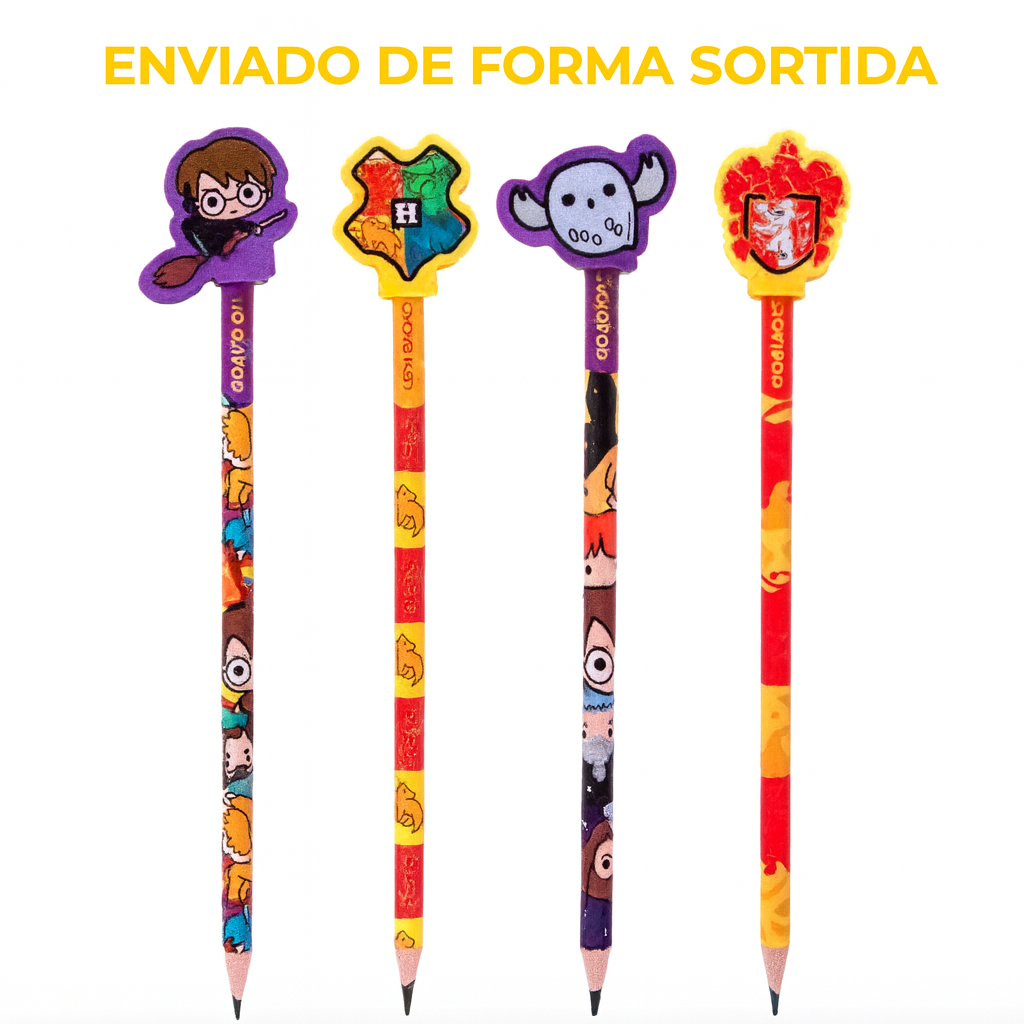 Lápis Hb Com Borracha Harry Potter Leo&Leo