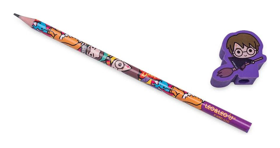 Lápis Hb Com Borracha Harry Potter Leo&Leo