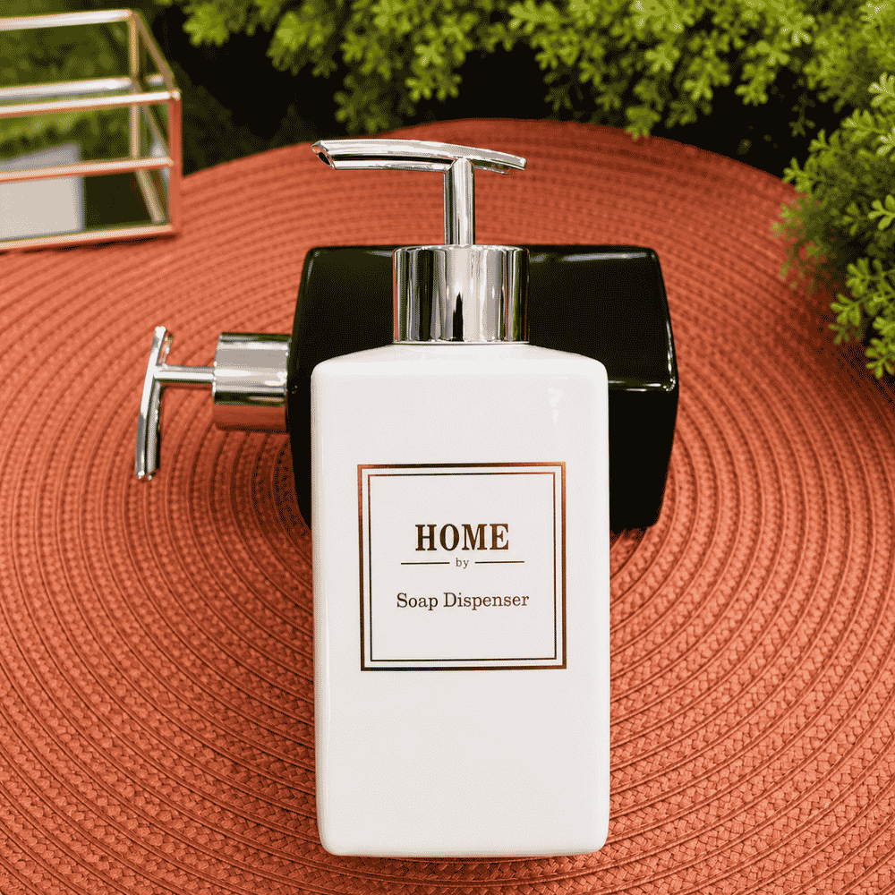Porta Sabonete Líquido de Porcelana 350ml Amigold