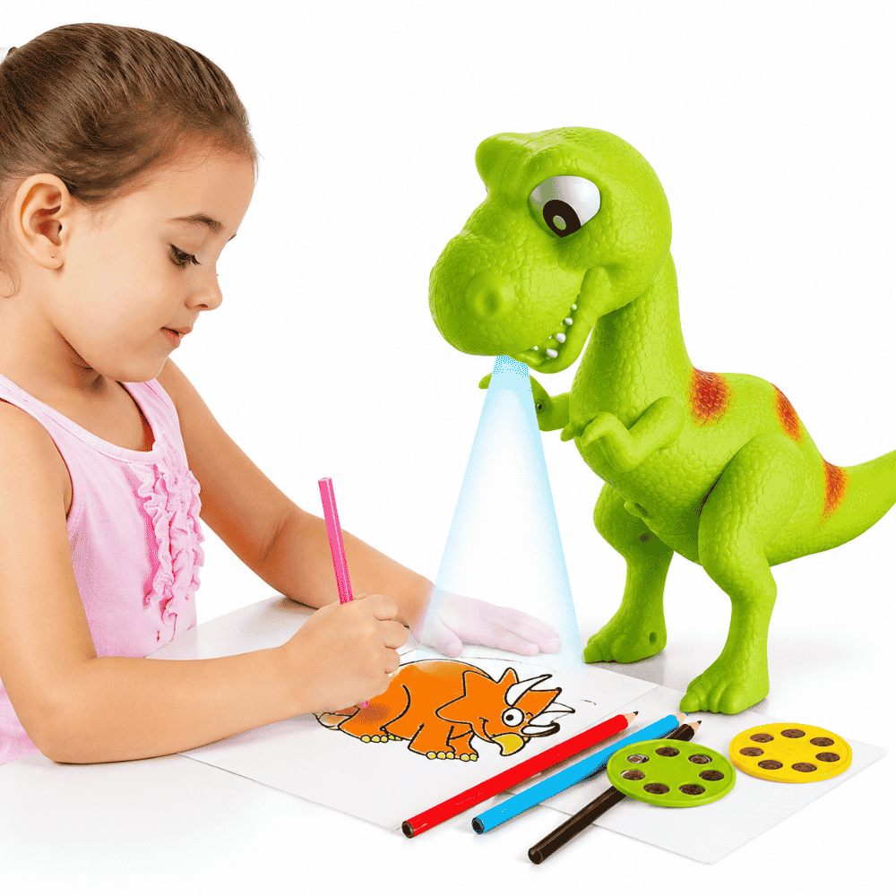 Projetor Dinossauro 2 em 1 a Pilha Mohnish