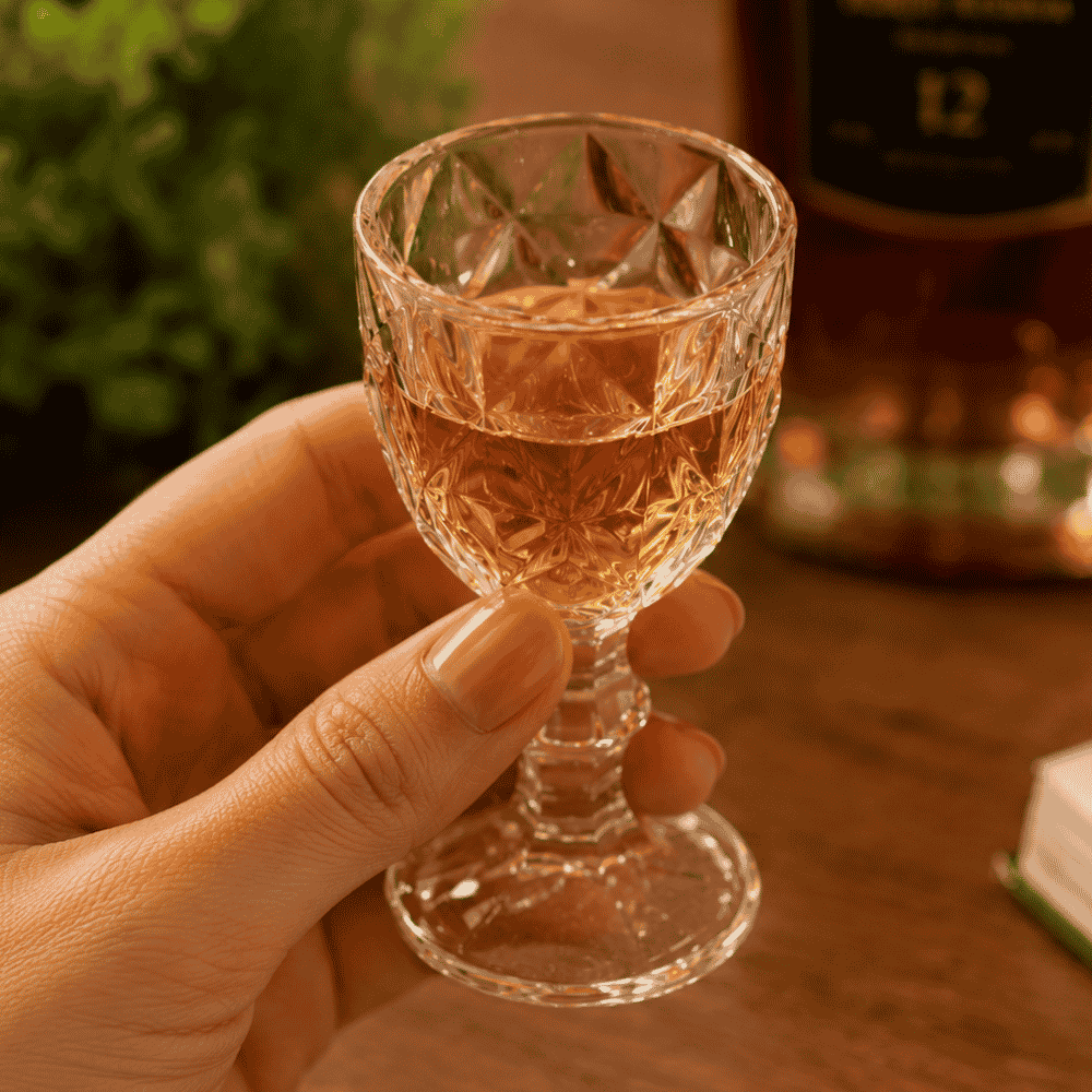 Taça De Licor Diamond Âmbar 50Ml Coliseu