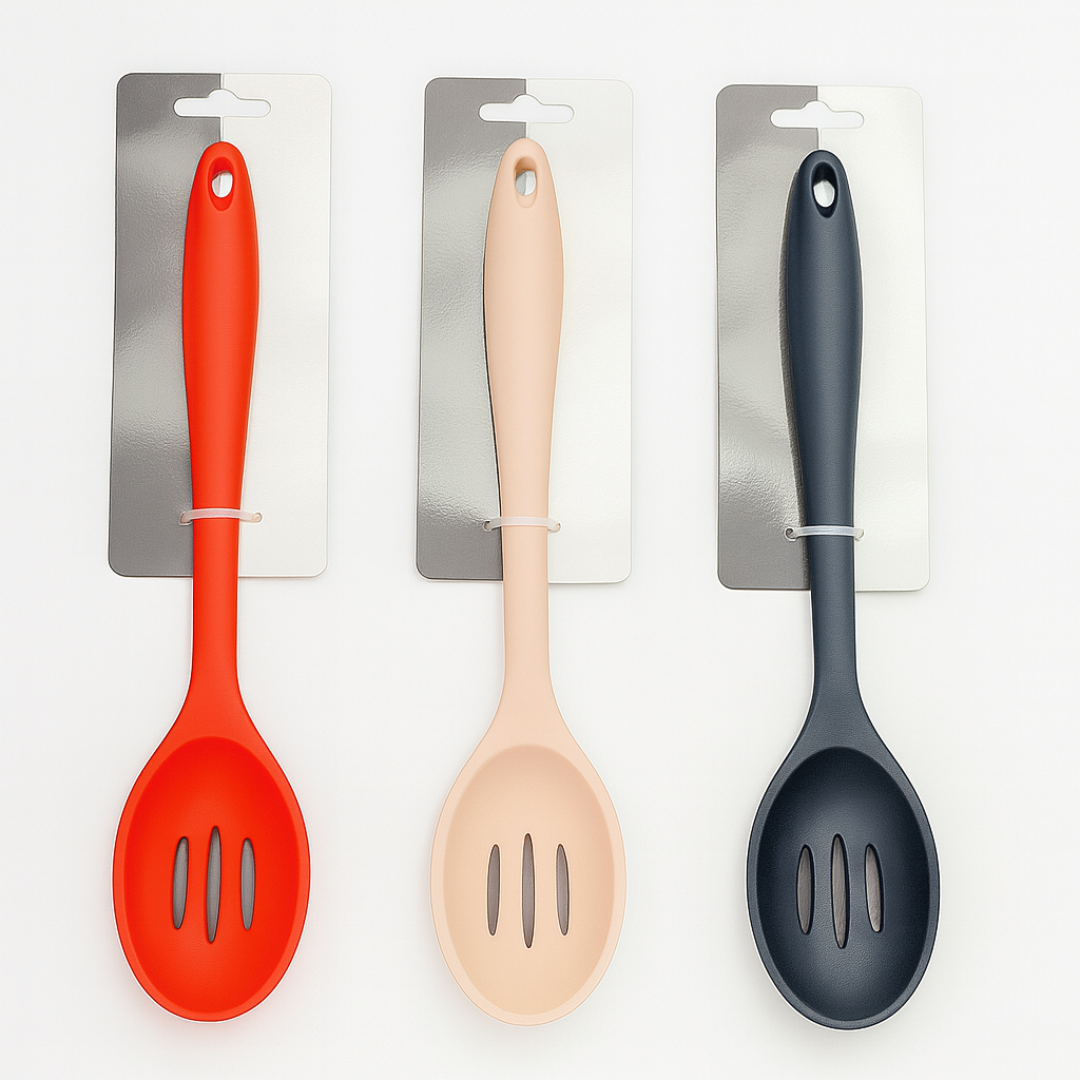 Colher Vazada De Silicone 27,5Cm Chazak