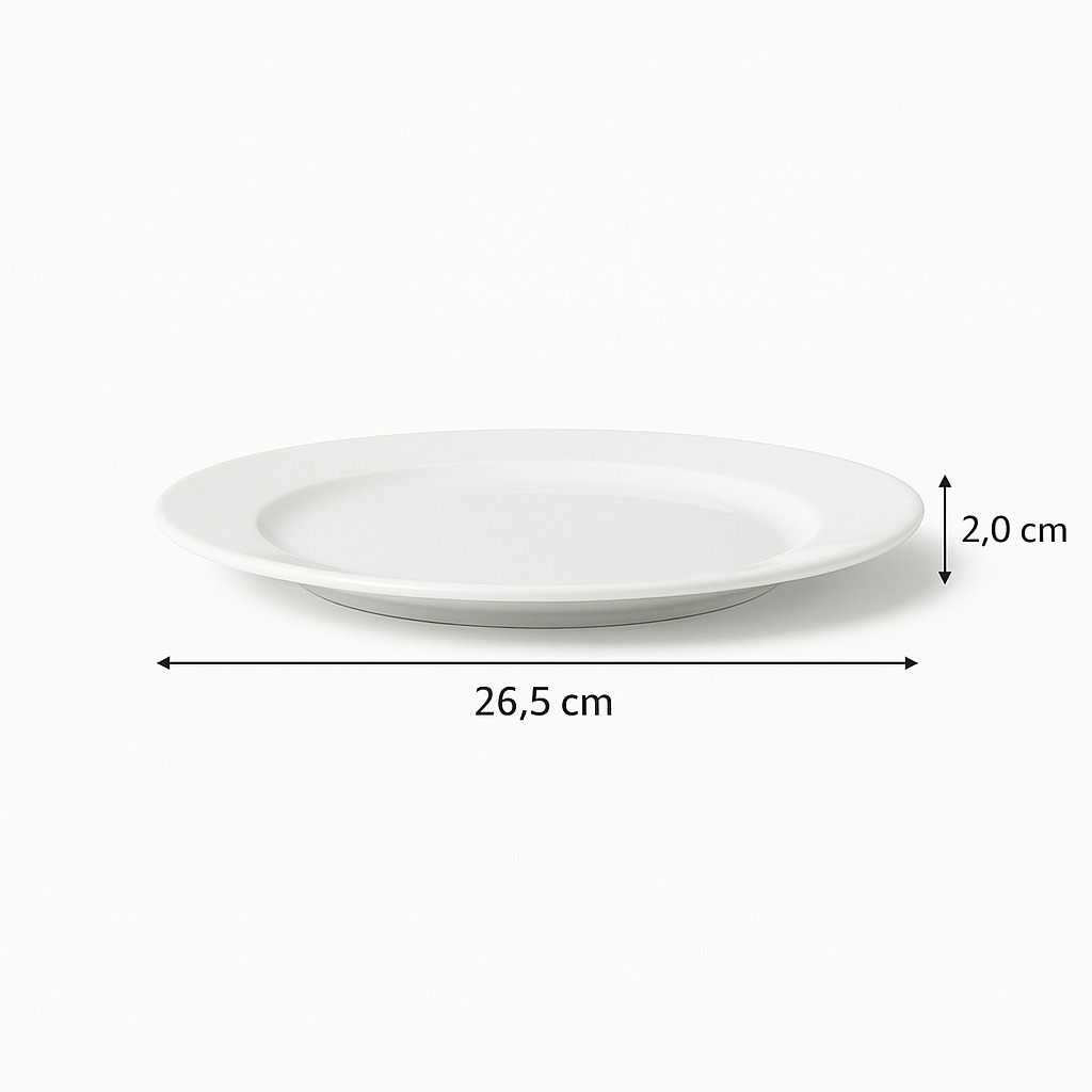 Prato Raso 26,5Cm Premium Utilgoods
