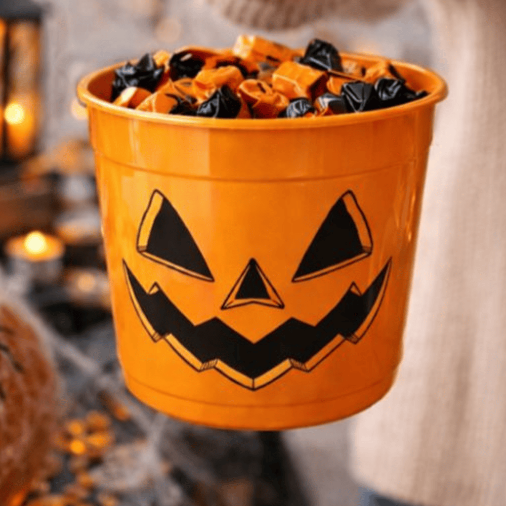 Baldinho Halloween Laranja 1Lt