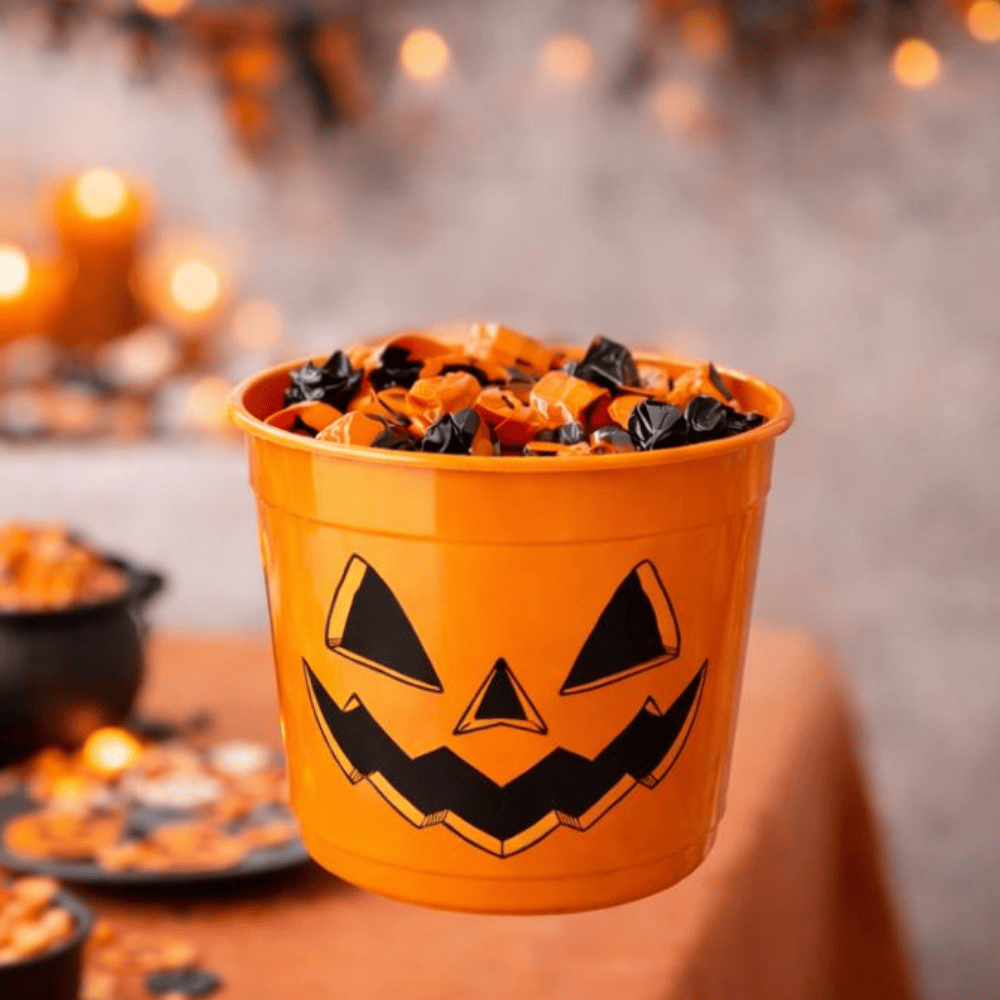Baldinho Halloween Laranja 1Lt