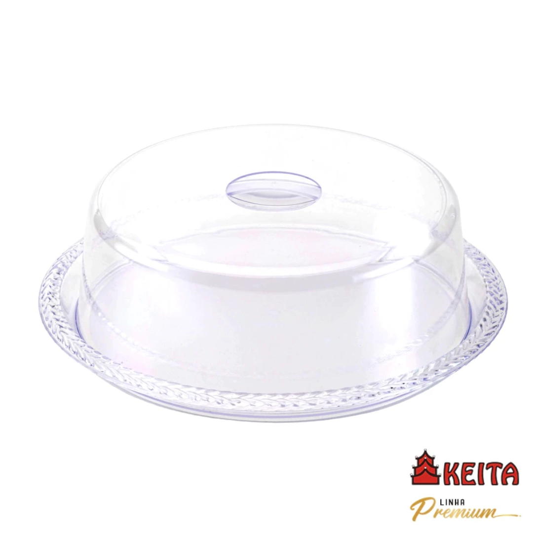 Porta Bolo com Trava Cristal Keita