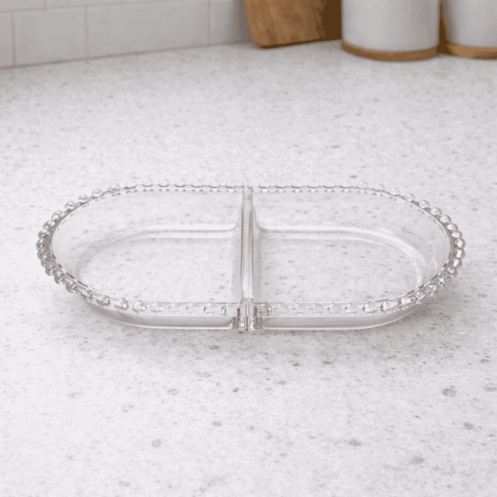 Petisqueira Com Divisória Oval Pearl Coliseu