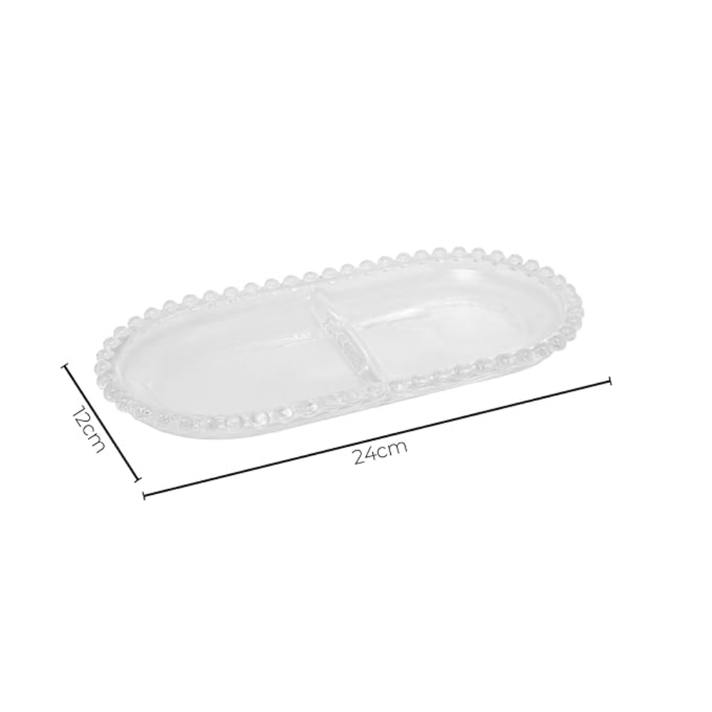 Petisqueira Com Divisória Oval Pearl Coliseu