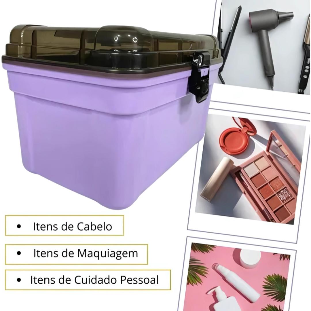 Frasqueira Mega Luxo C/Bandeja Lilas Nitron