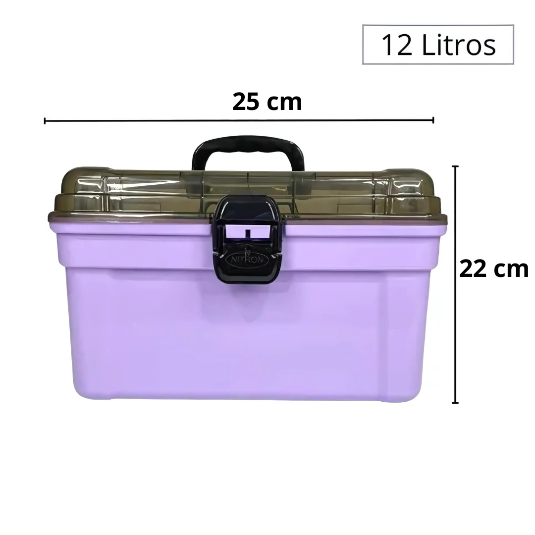 Frasqueira Mega Luxo C/Bandeja Lilas Nitron