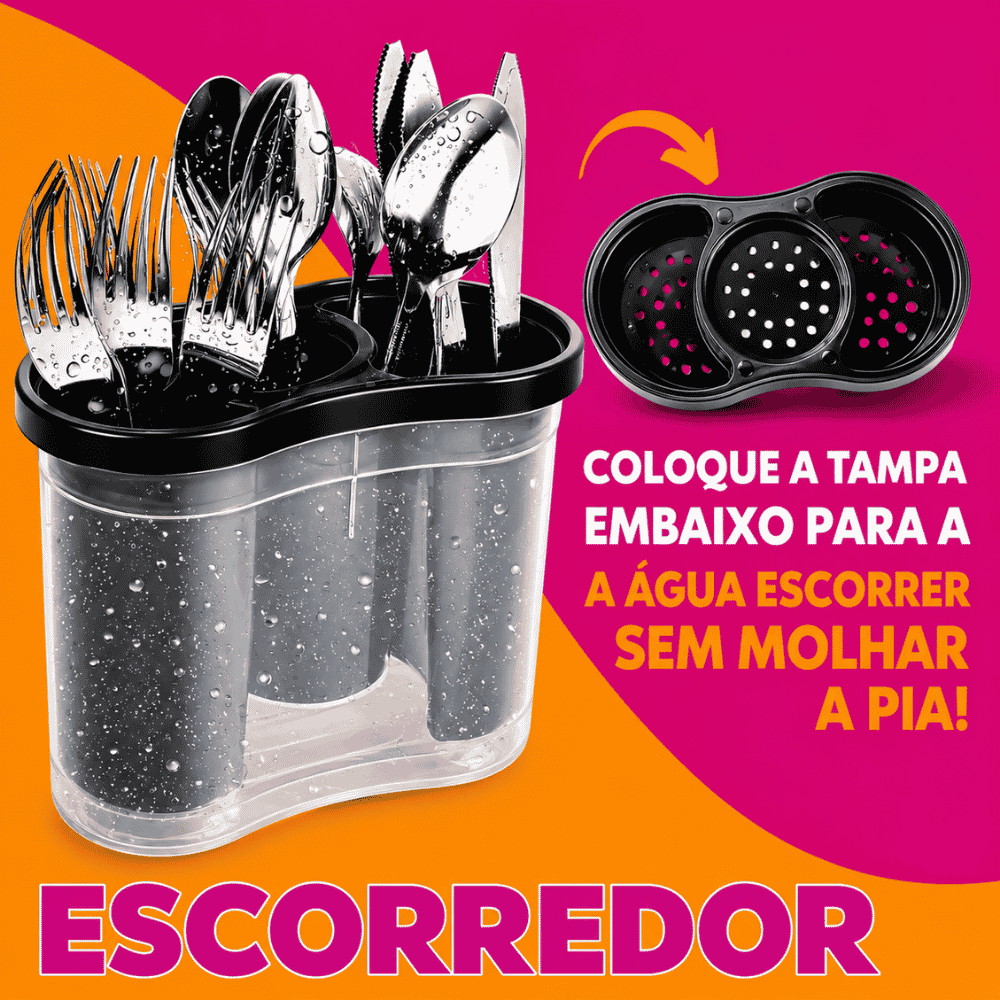Seca Talher Escorre Preto Nitron