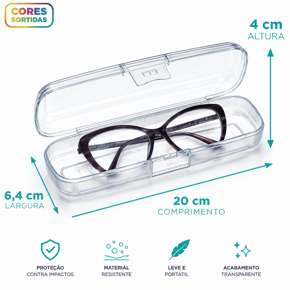 Estojo Super Prático Transparente Nitron