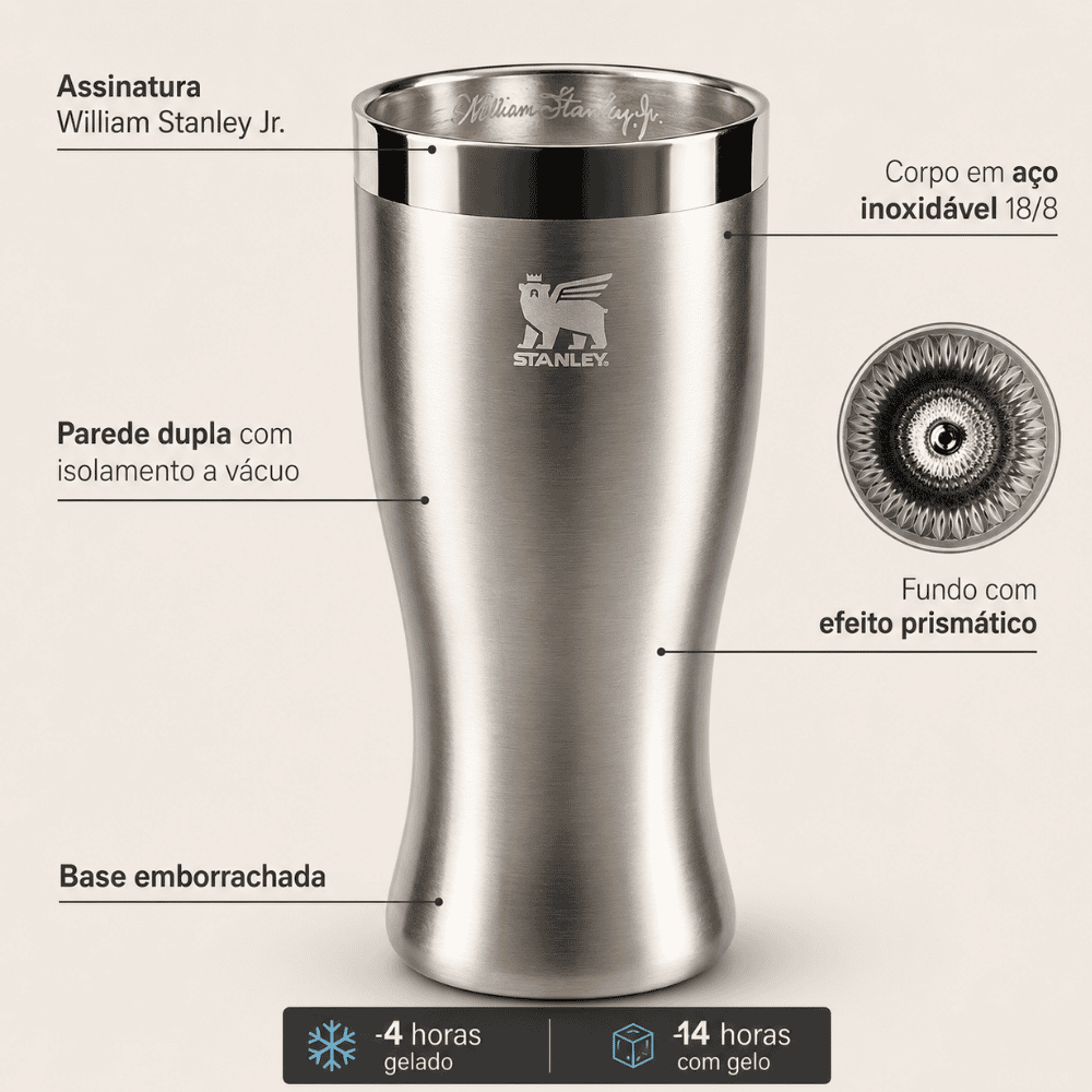 Copo Stanley Happy Hour Pilsner Stainless Steel 440ml