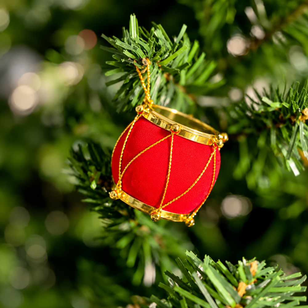 Tambor Decorativo para Árvore de Natal 2,5cm 9 Peças Chazak