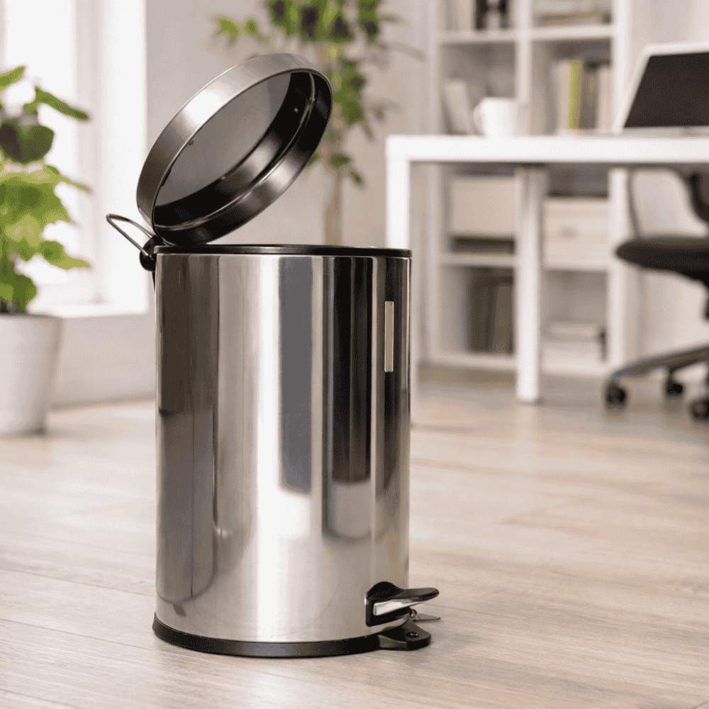 Lixeira Inox 12 Litros Com Pedal Chazak