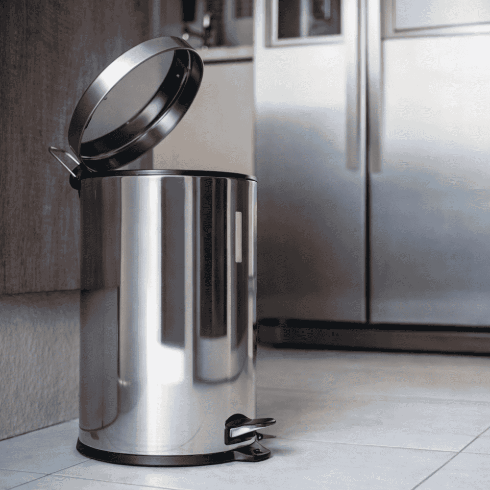 Lixeira Inox 12 Litros Com Pedal Chazak