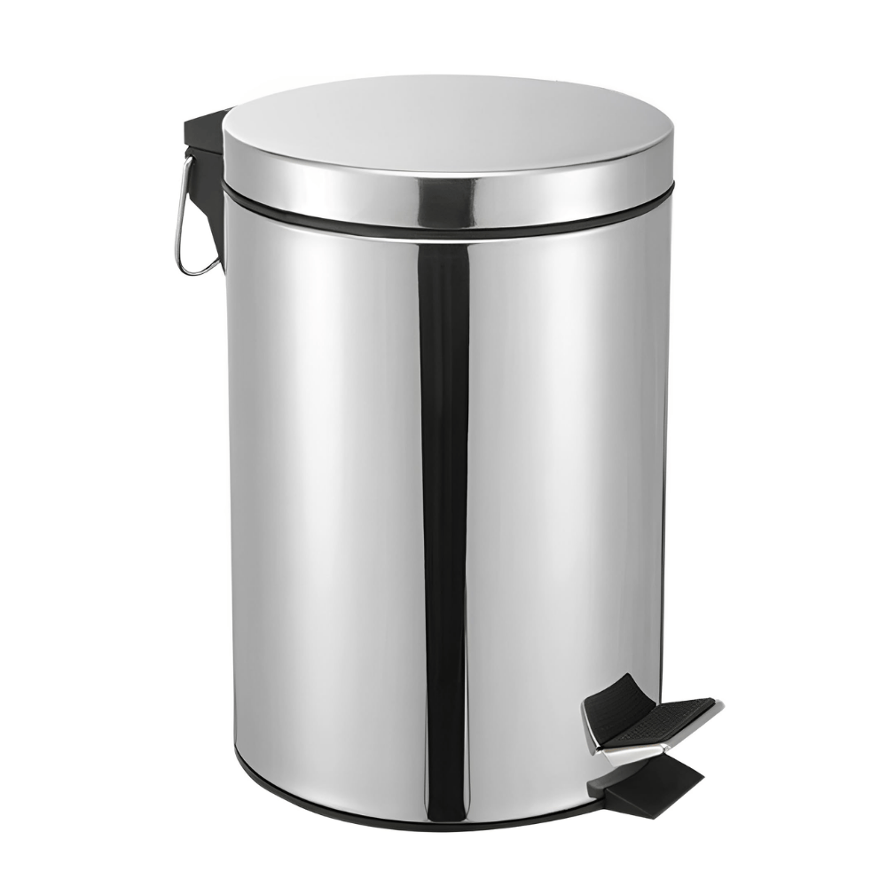 Lixeira Inox 12 Litros Com Pedal Chazak
