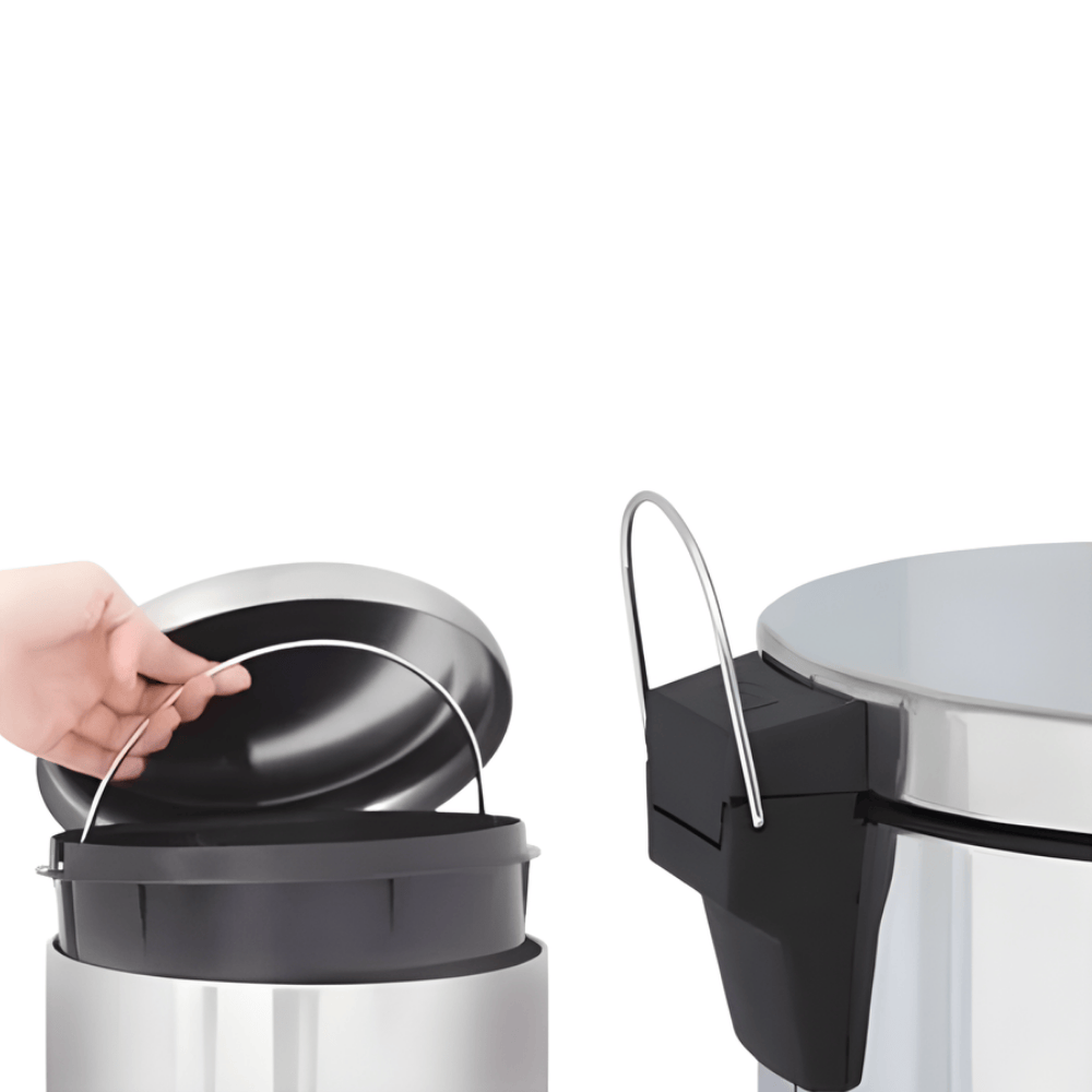 Lixeira Inox 12 Litros Com Pedal Chazak