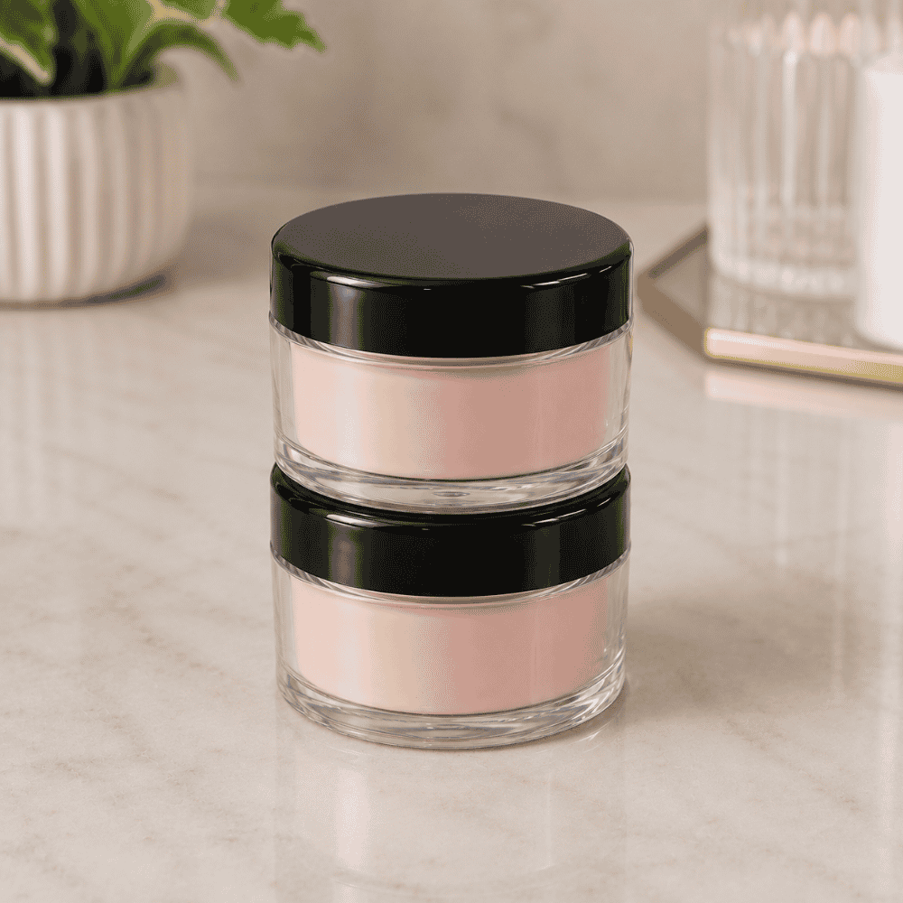 Mini Porta Creme 10g 2PCS de Plástico Amigold