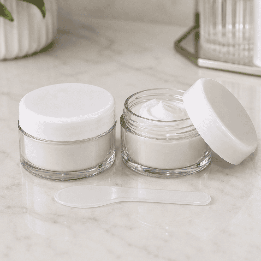 Mini Porta Creme 10g 2PCS de Plástico Amigold