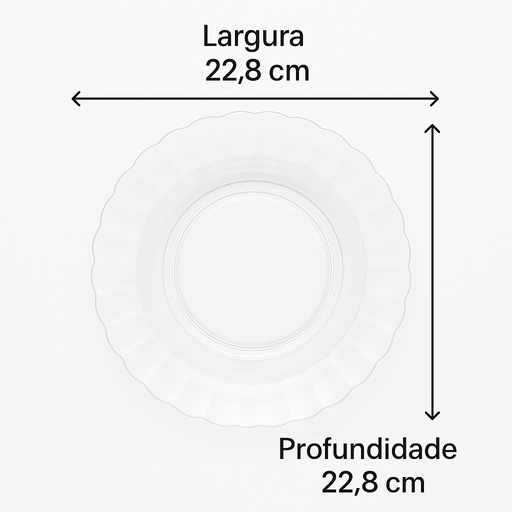 Prato P/Sopa 9 Marguerite Piramides