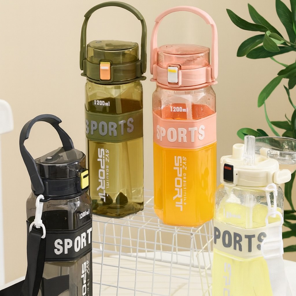 Garrafa Sports De Plastico 1,2Lts